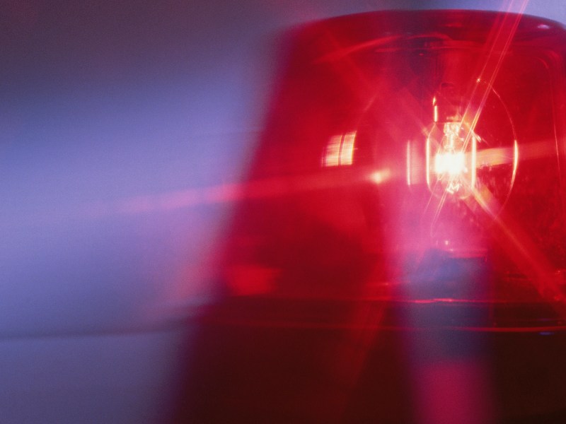 Emergency light on vehicle photo