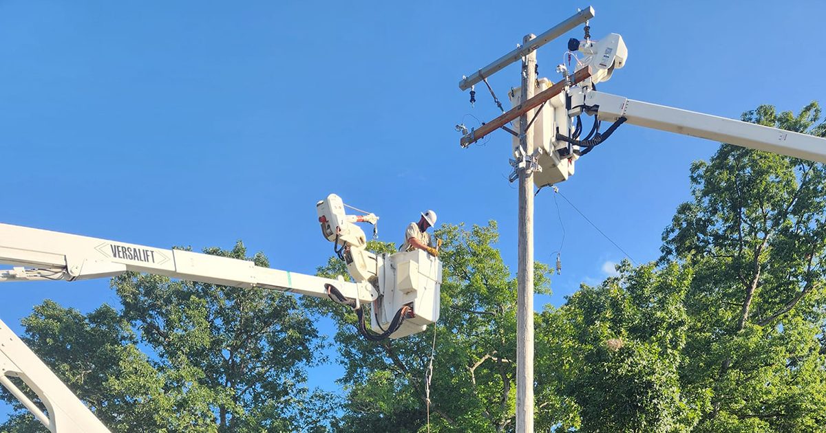 Equipment issue causes local power outage Sunday
