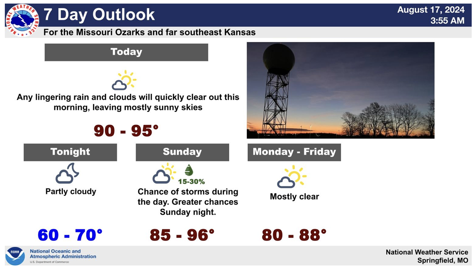 Rain, clouds to give way to sunny skies Saturday in Texas County ...