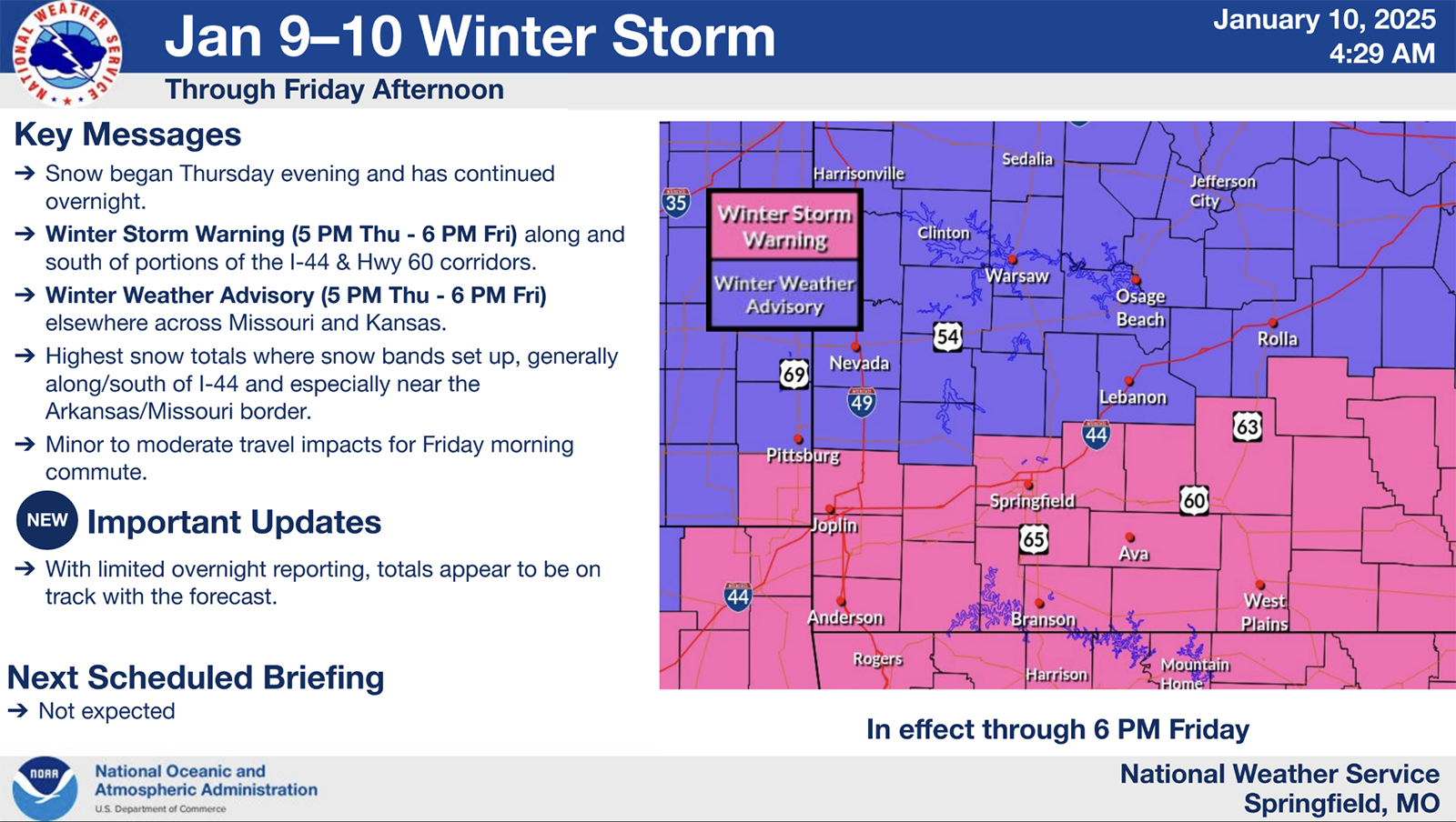 Weather Service gives update on winter storm underway - Houston Herald