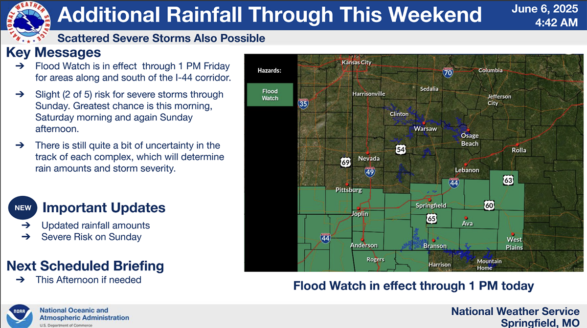 Texas County under flash flood watch until 1 p.m. Friday - Houston Herald