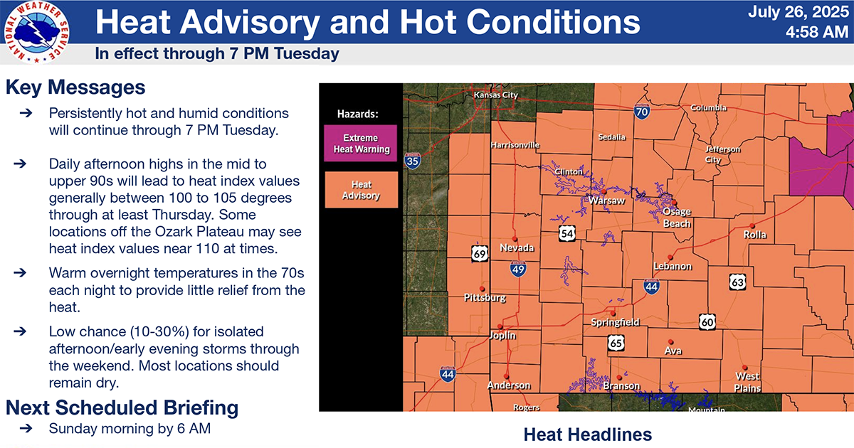 Weather Service: Extreme heat index values to continue - Houston Herald