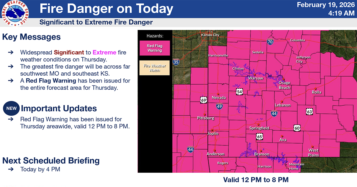 Texas County under Red Flag Warning for high fire risk