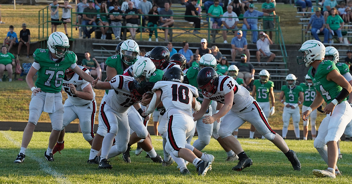PHOTOS: HHS football at Pierce City.